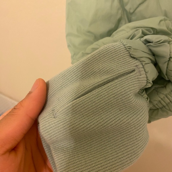 Old Navy Active Medium Bubble Jacket Sea Green - Picture 2 of 8